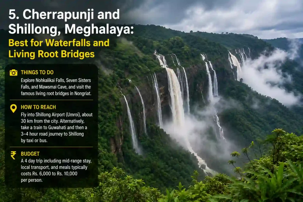 Cherrapunji and Shillong, Meghalaya